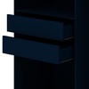 Manhattan Comfort Gramercy 2-Section Wardrobe Closet in Tatiana Midnight Blue 157GMC4